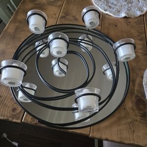 Partylite Mirrored Wall Sconce With Candles